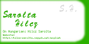 sarolta hilcz business card